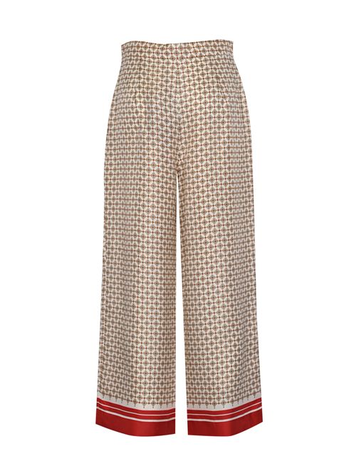 Pantalone MSTOTTELIA in seta stampata MAX MARA STUDIO | 2616131011600001